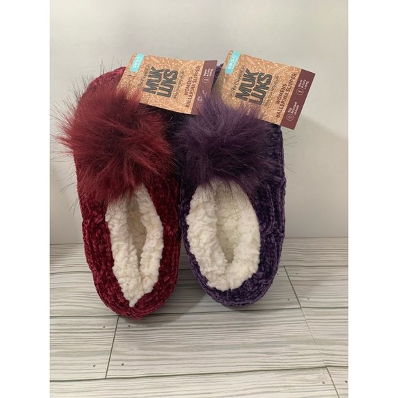Muk Luks Bundle 2 pair Women’s Ballerina Slipper - Picture 2 of 8
